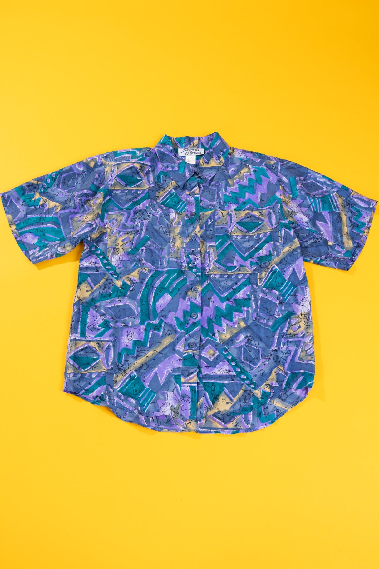 Vintage 80/90s Nostalgia Collections Silk Button Up