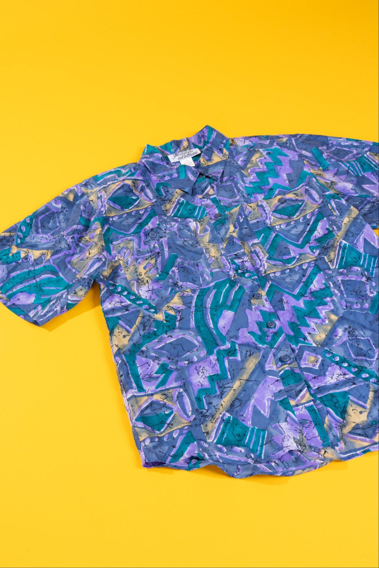 Vintage 80/90s Nostalgia Collections Silk Button Up