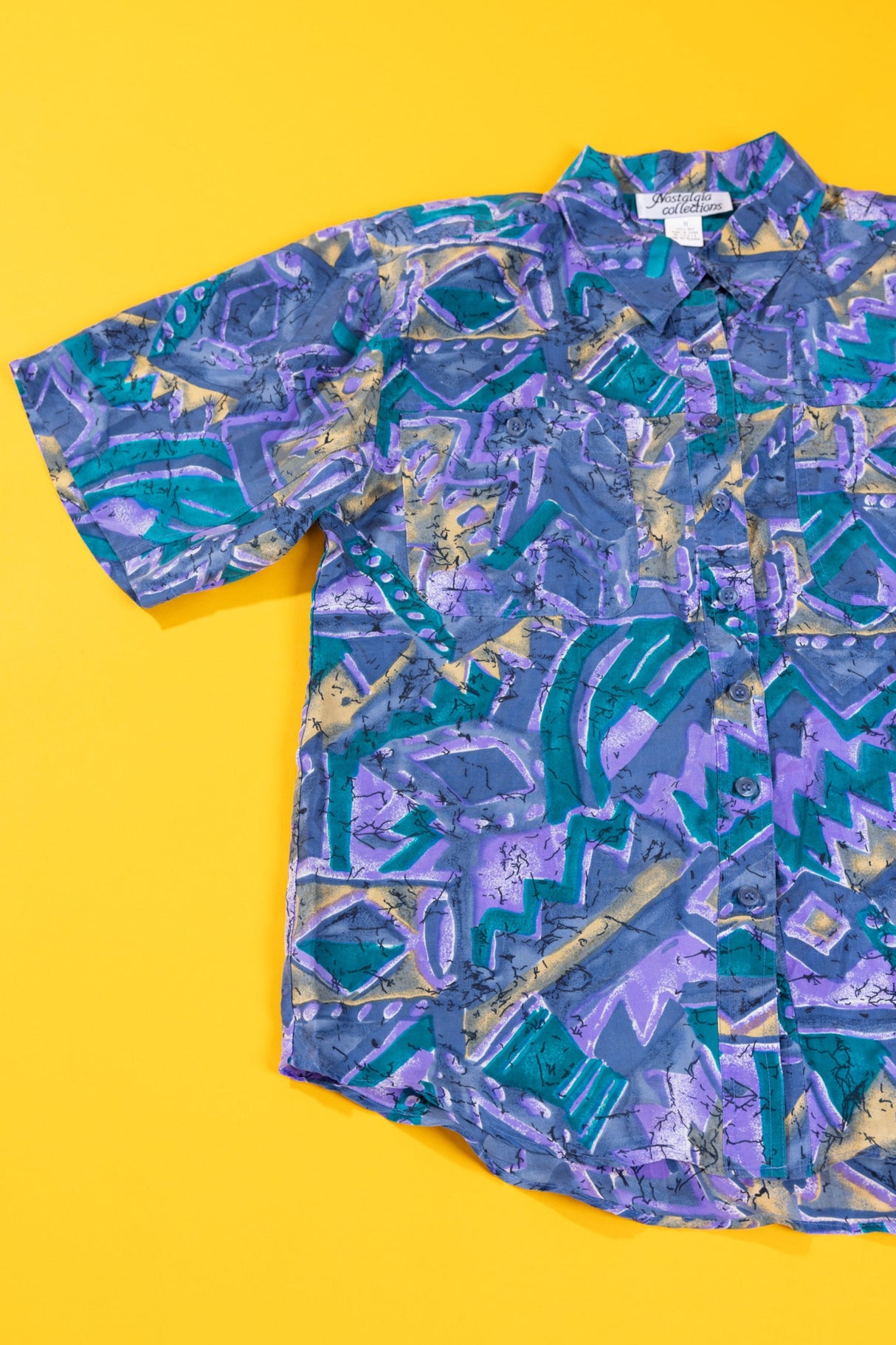 Vintage 80/90s Nostalgia Collections Silk Button Up