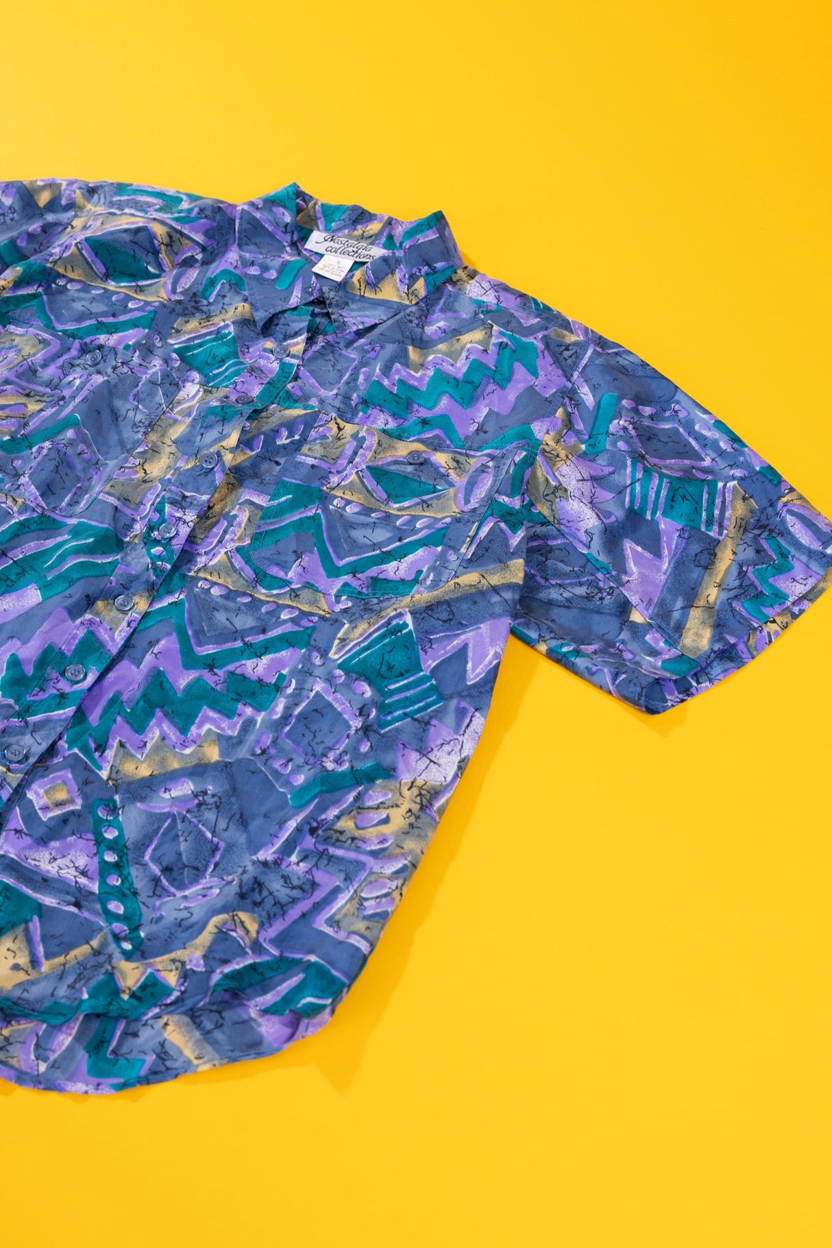 Vintage 80/90s Nostalgia Collections Silk Button Up