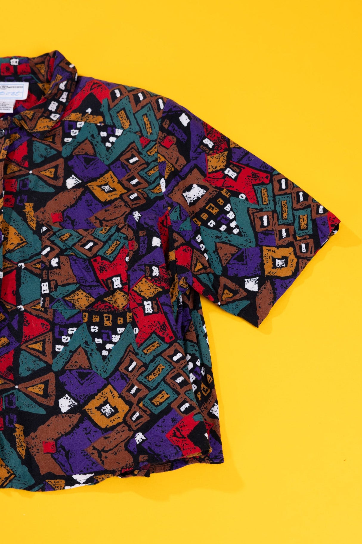 Vintage 90s Maggie Lawrence Sport Crop Button Up