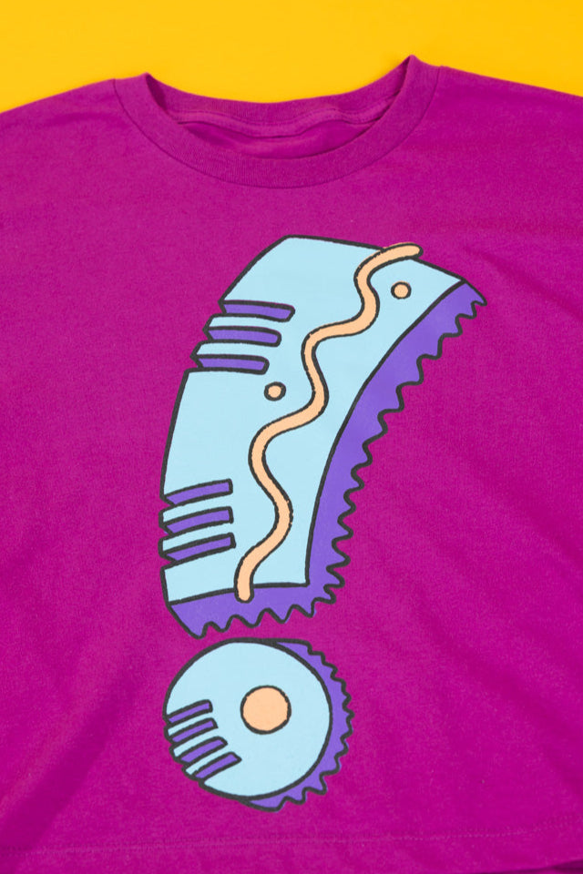 Retro Energy Crop Top (Pink)