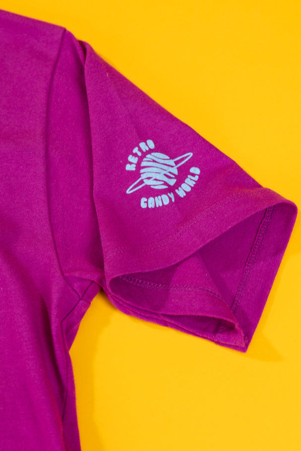 Retro Energy Crop Top (Pink)