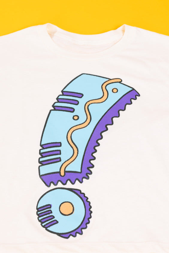 Retro Energy Crop Top (Cream)