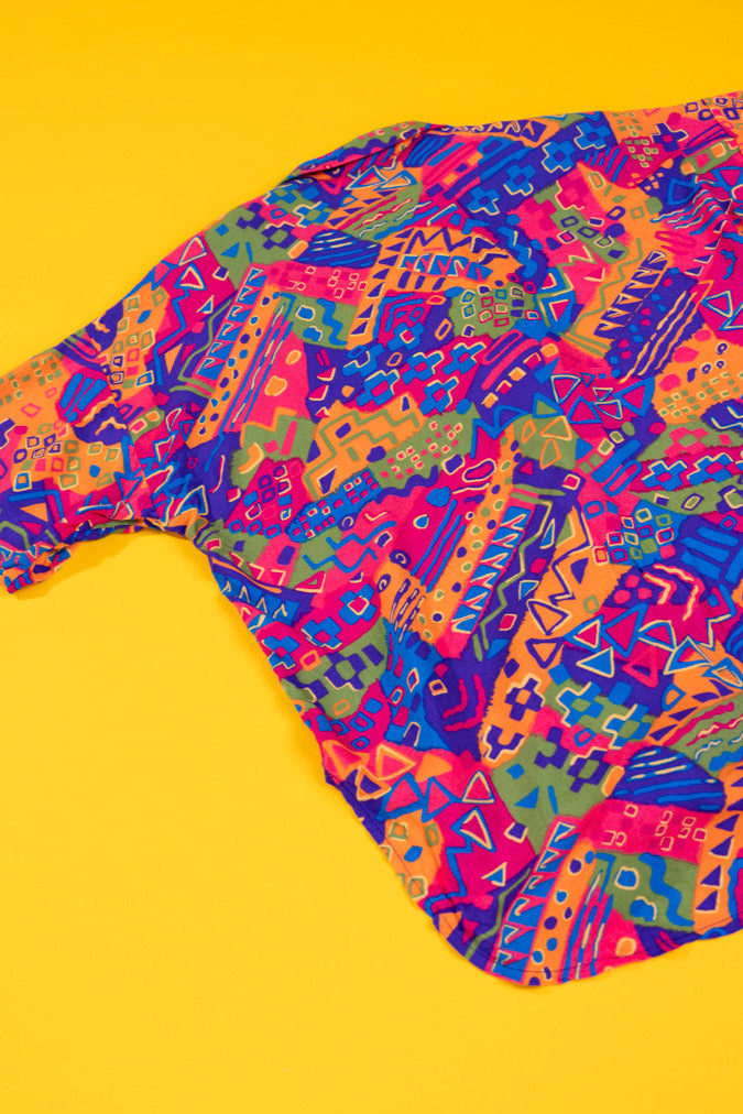 Vintage 90s Oscar De La Renta Button Up