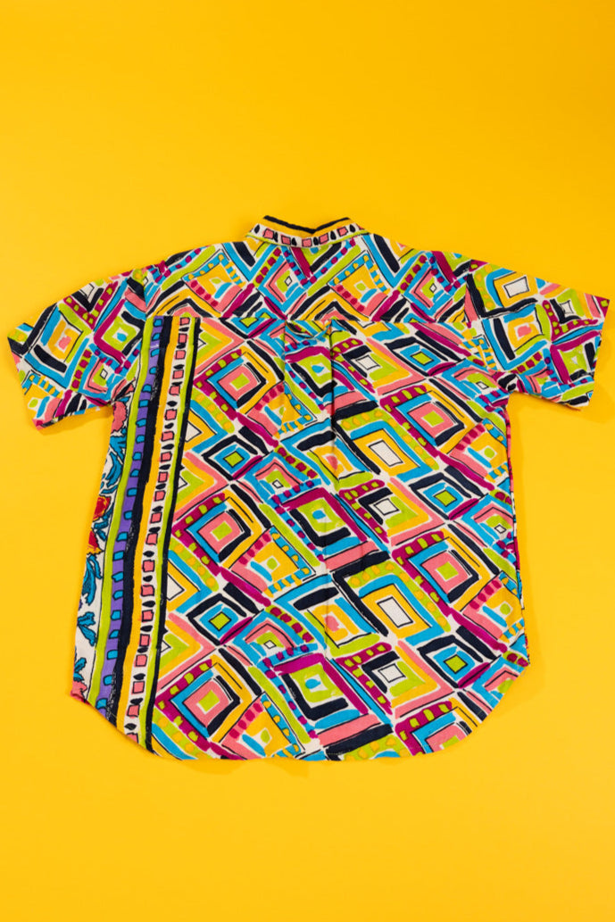 Vintage 80s Retro Button Up