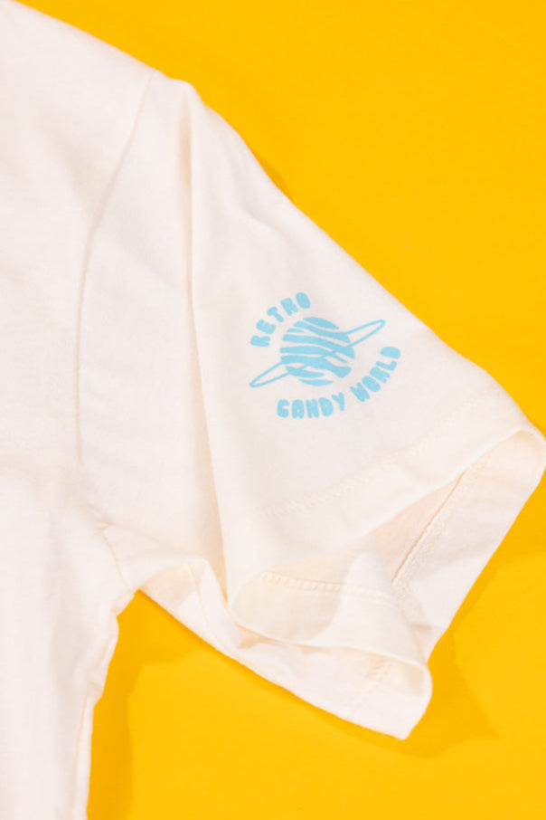 Retro Energy Crop Top (Cream)