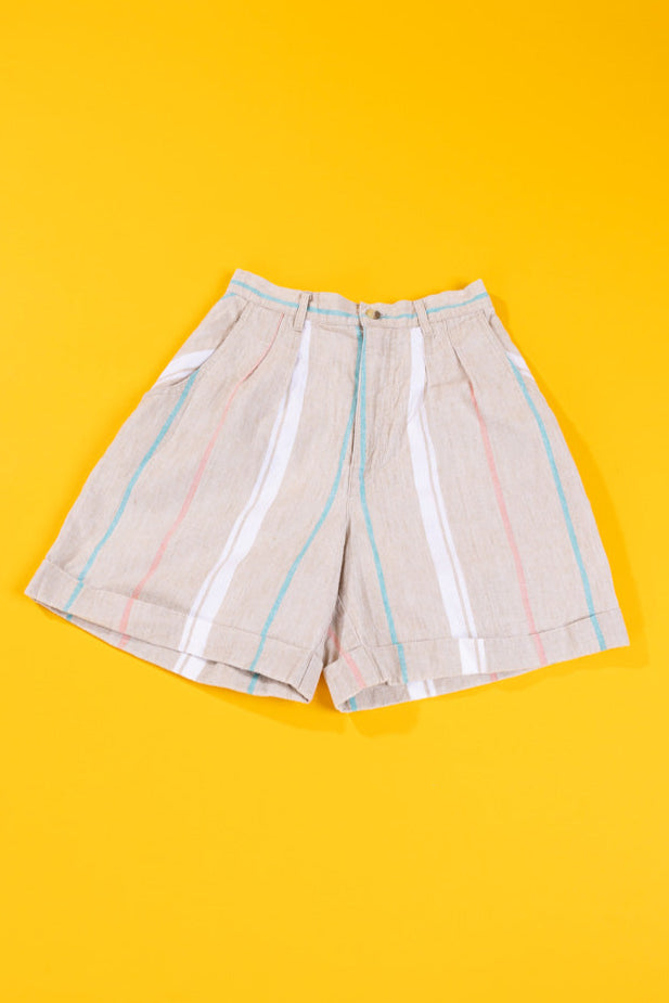 Vintage 90s Cetro Republic Striped Shorts