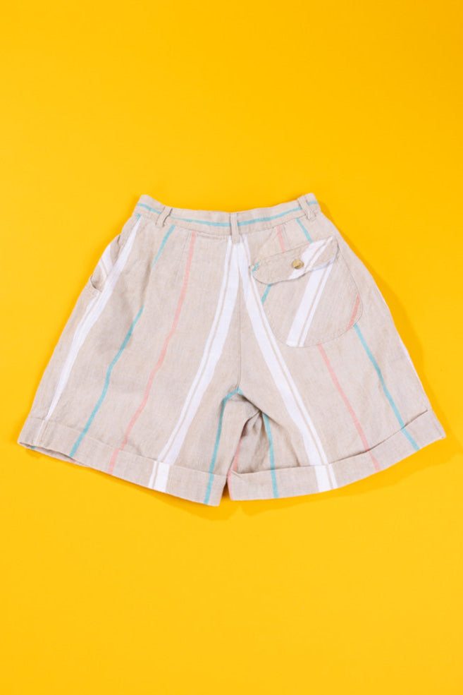 Vintage 90s Cetro Republic Striped Shorts