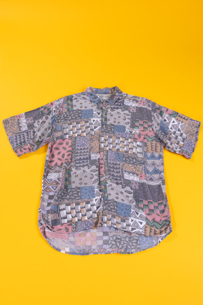Vintage 90s Pier Connection Button Up
