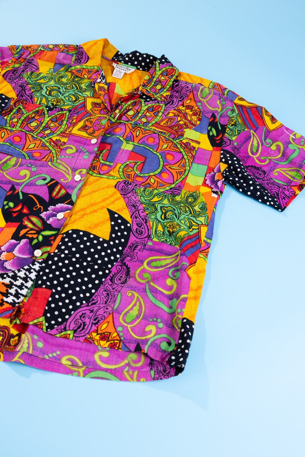 Vintage 80s Clementine Button Up