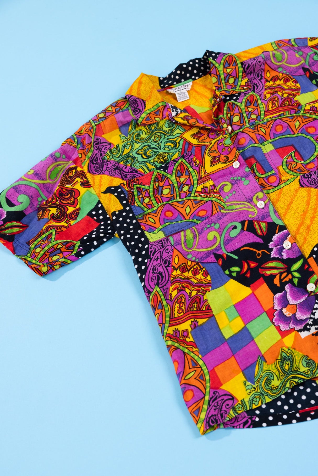 Vintage 80s Clementine Button Up