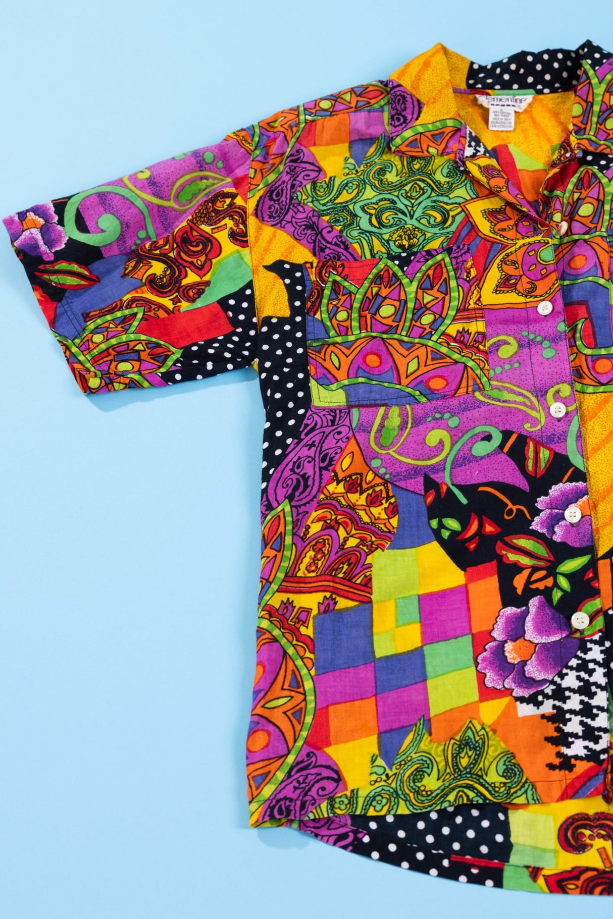 Vintage 80s Clementine Button Up