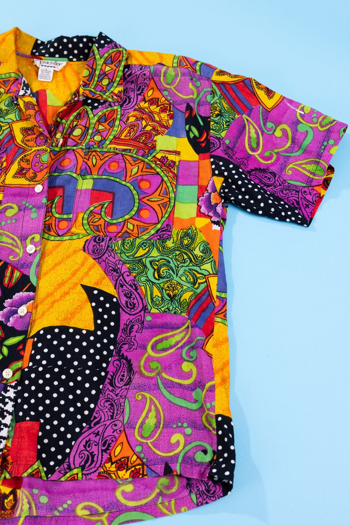 Vintage 80s Clementine Button Up