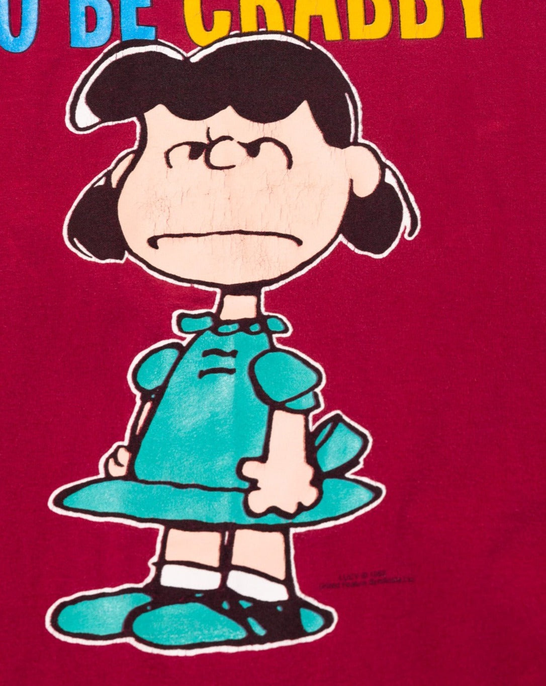 Vintage 90s I'm Entitled To Be Crabby Lucy Van Pelt Peanuts T-shirt