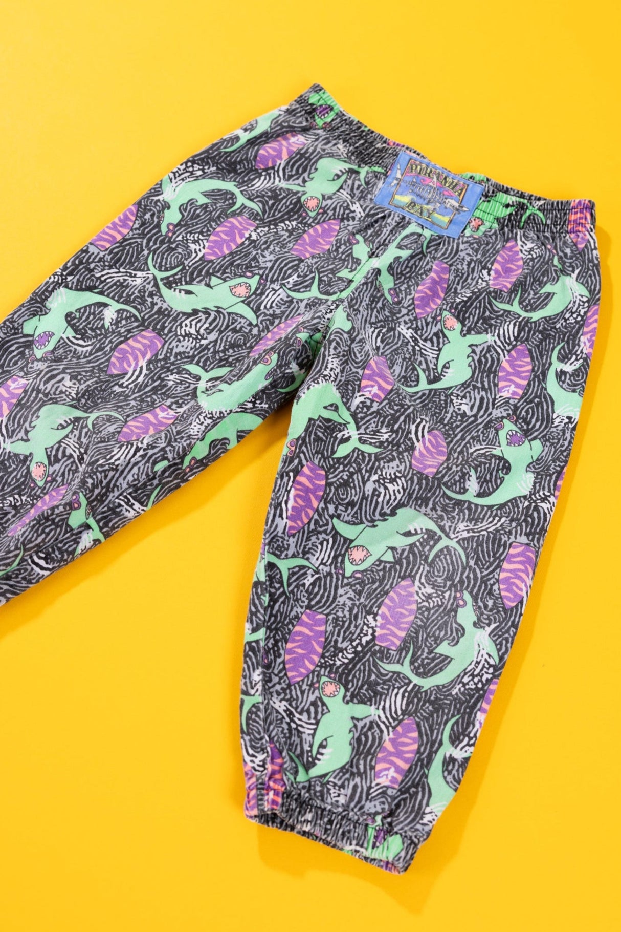 Vintage 80s Piranha Bay Parachute/Hammer Pants(Kids - 3T)