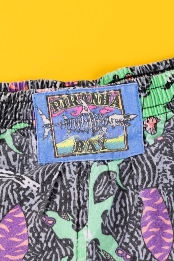 Vintage 80s Piranha Bay Parachute/Hammer Pants(Kids - 3T)