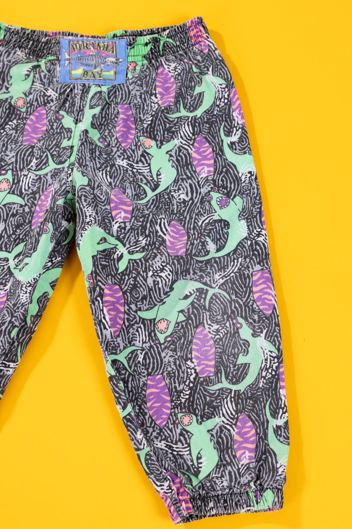 Vintage 80s Piranha Bay Parachute/Hammer Pants(Kids - 3T)