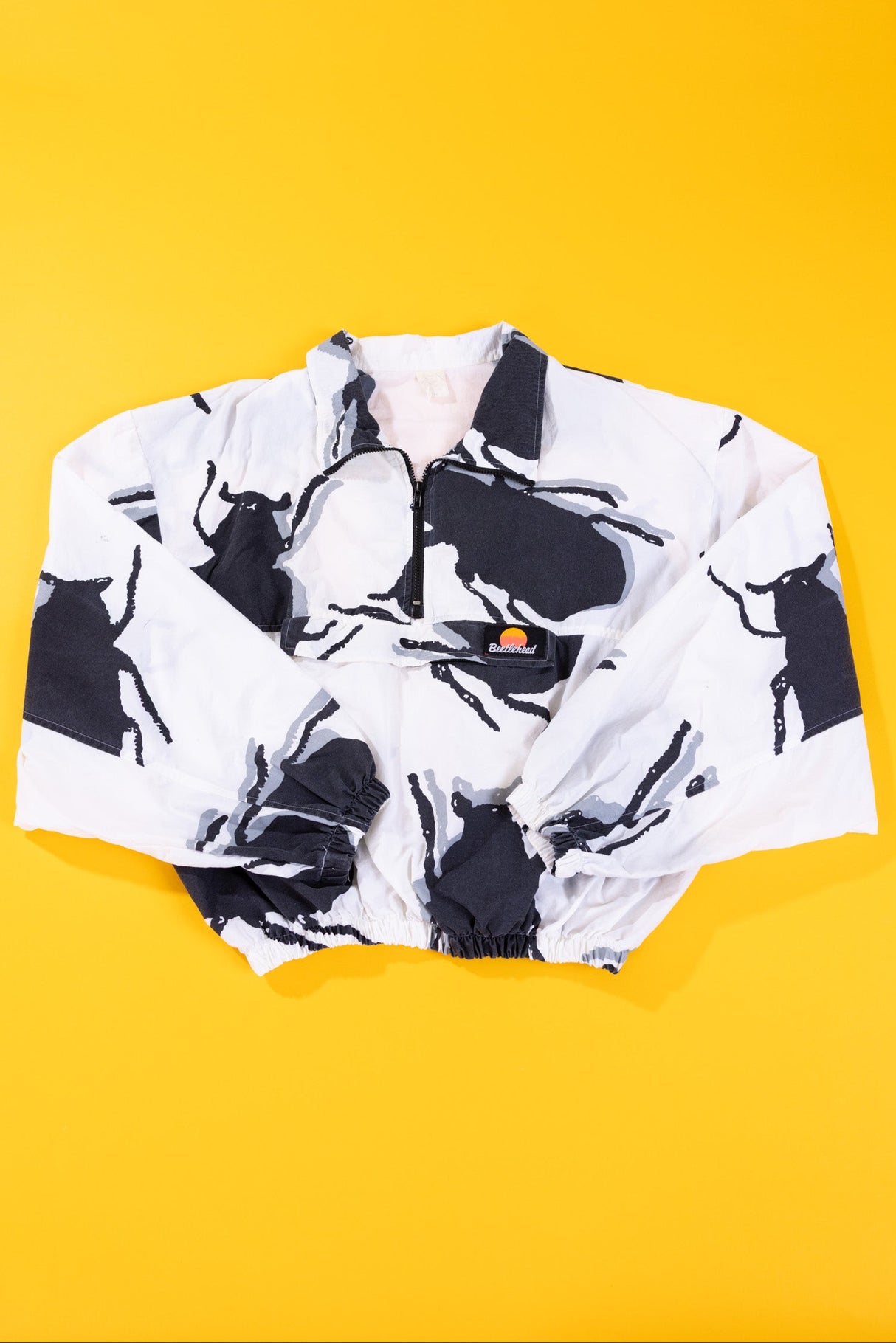 Vintage 90s Beetlehead Quarter Zip Windbreaker Jacket