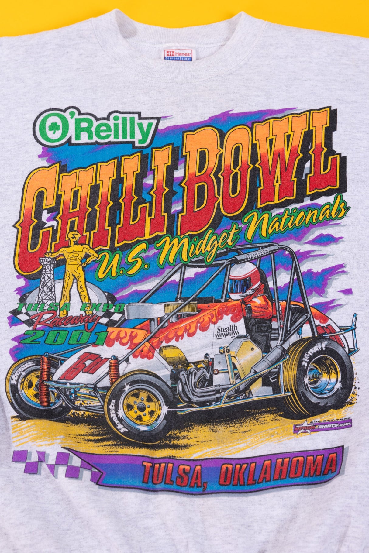 Vintage 2001 O'Reilly Chili Bowl U.S Midget Nationals Crewneck
