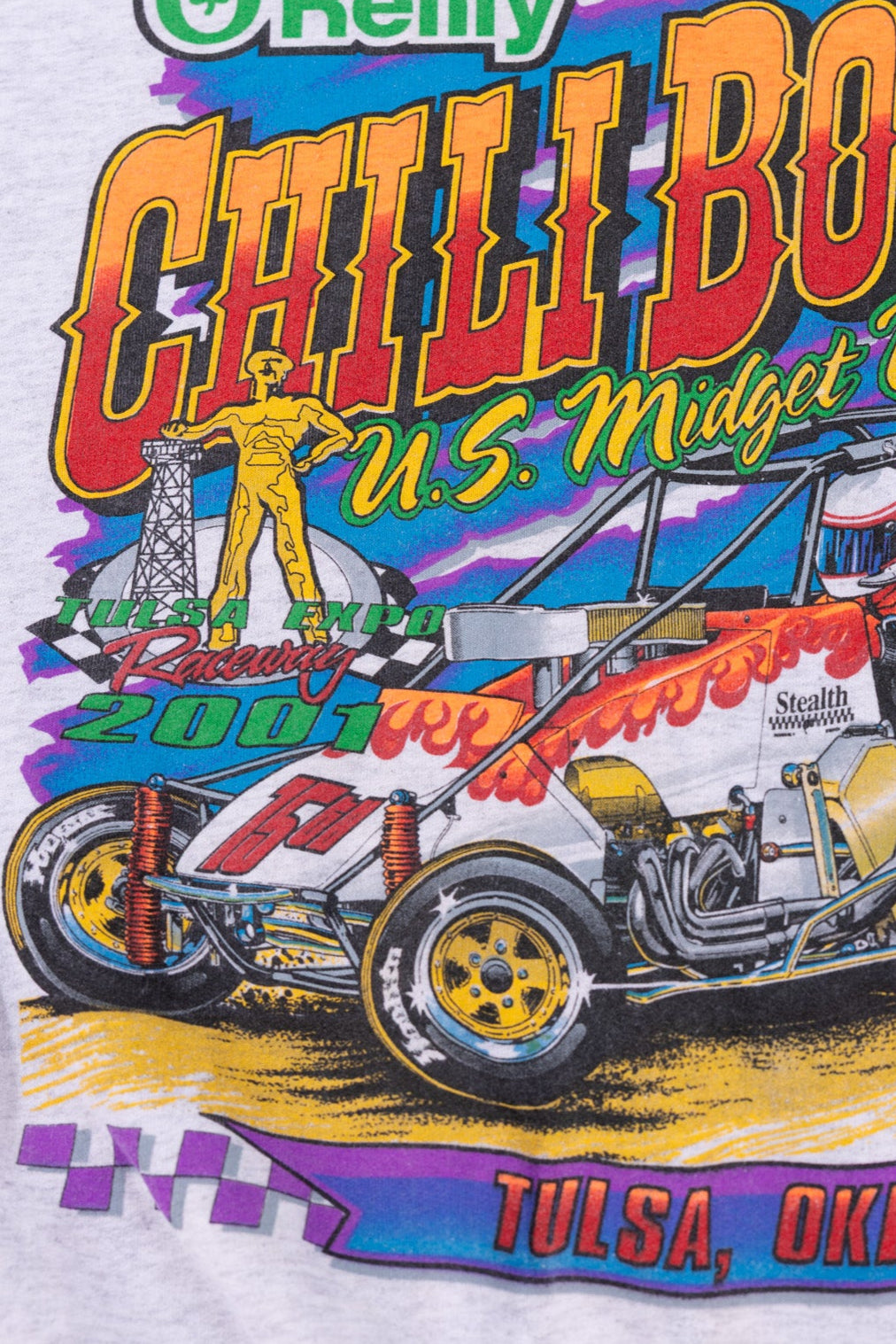 Vintage 2001 O'Reilly Chili Bowl U.S Midget Nationals Crewneck