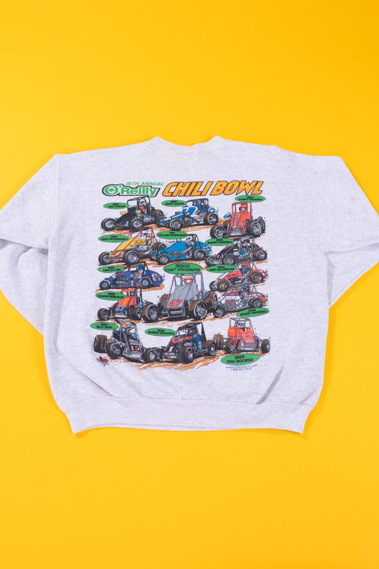 Vintage 2001 O'Reilly Chili Bowl U.S Midget Nationals Crewneck