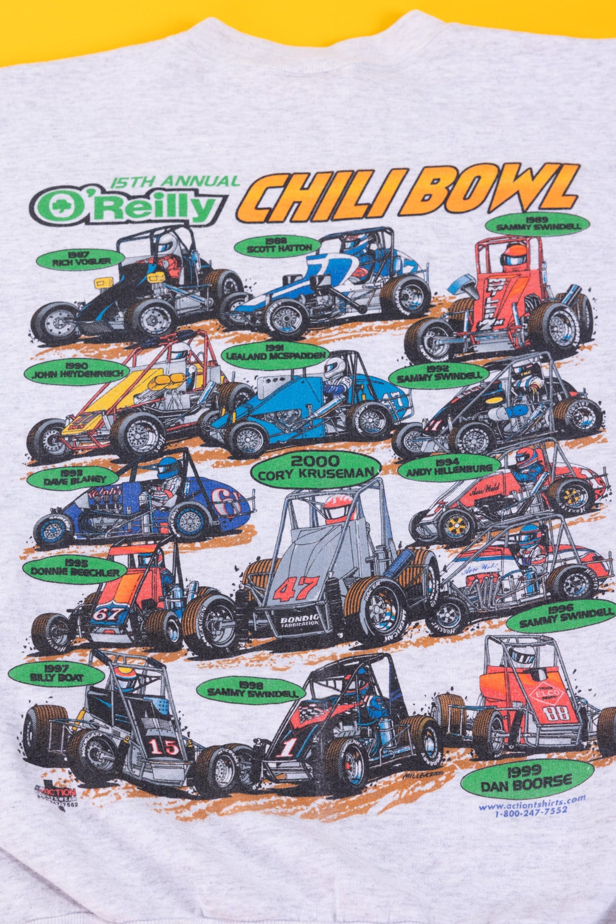 Vintage 2001 O'Reilly Chili Bowl U.S Midget Nationals Crewneck