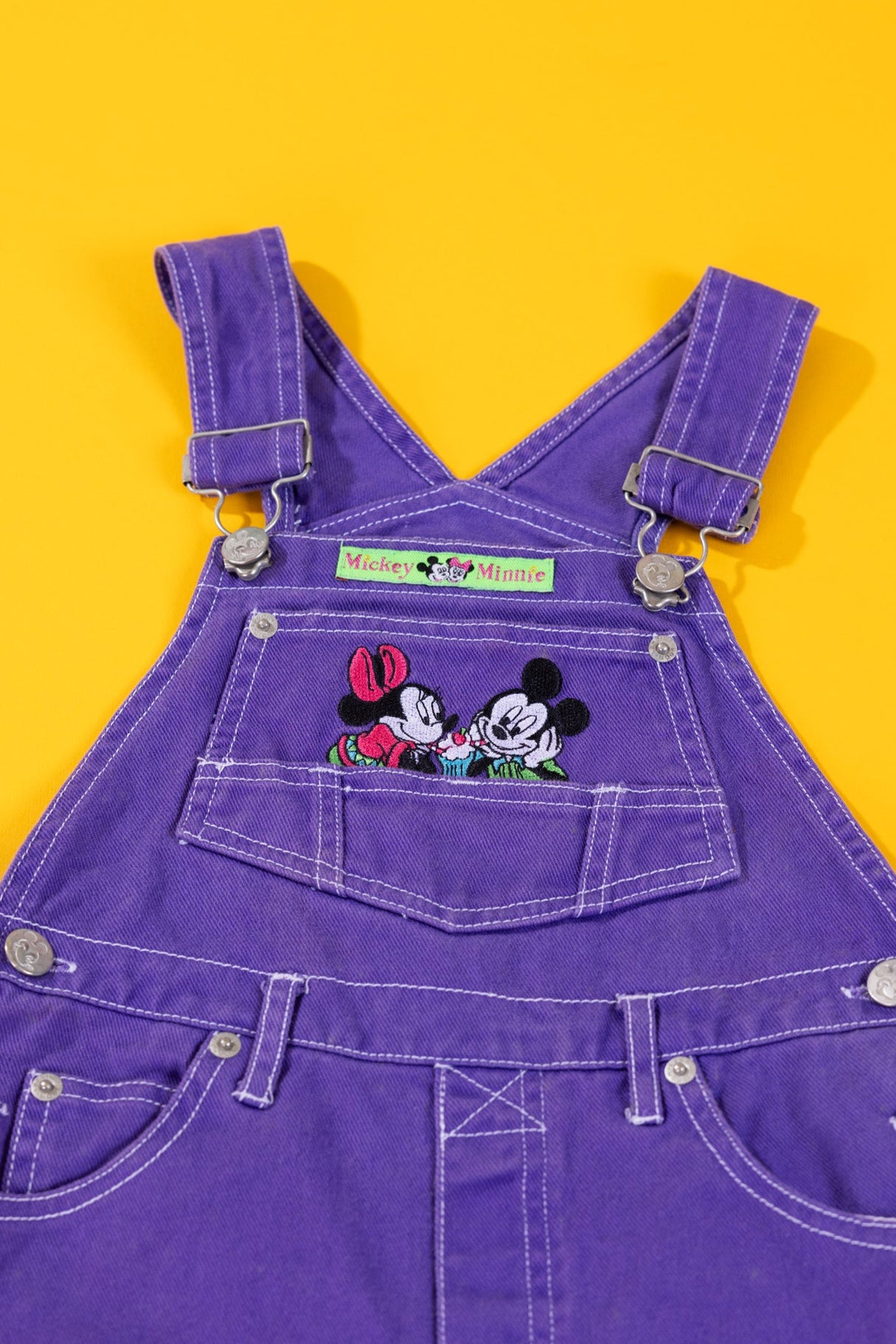 Vintage 90s Disney Mickey and Minnie Overalls (Kids - 5)