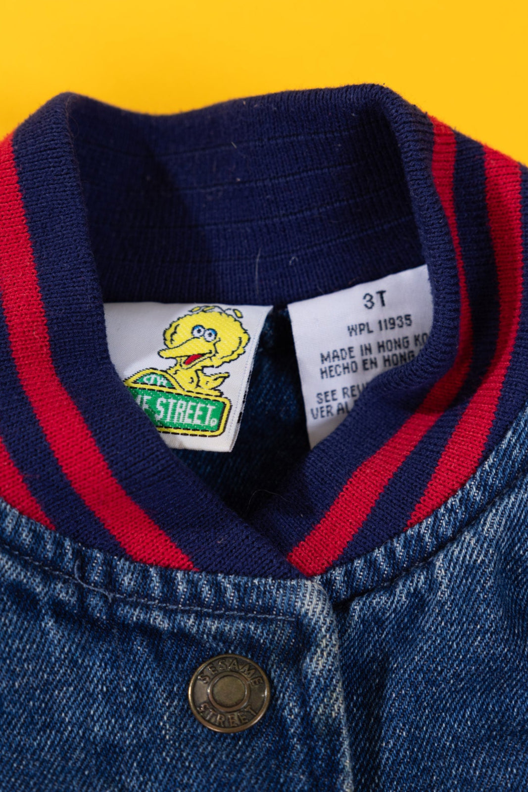 Vintage 90s Sesame Street Elmo MVP Varsity Jacket (Kids - 3T)