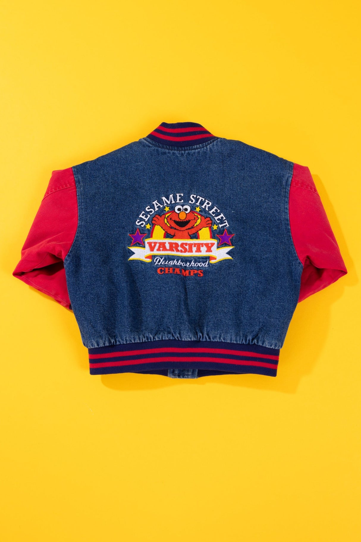 Vintage 90s Sesame Street Elmo MVP Varsity Jacket (Kids - 3T)