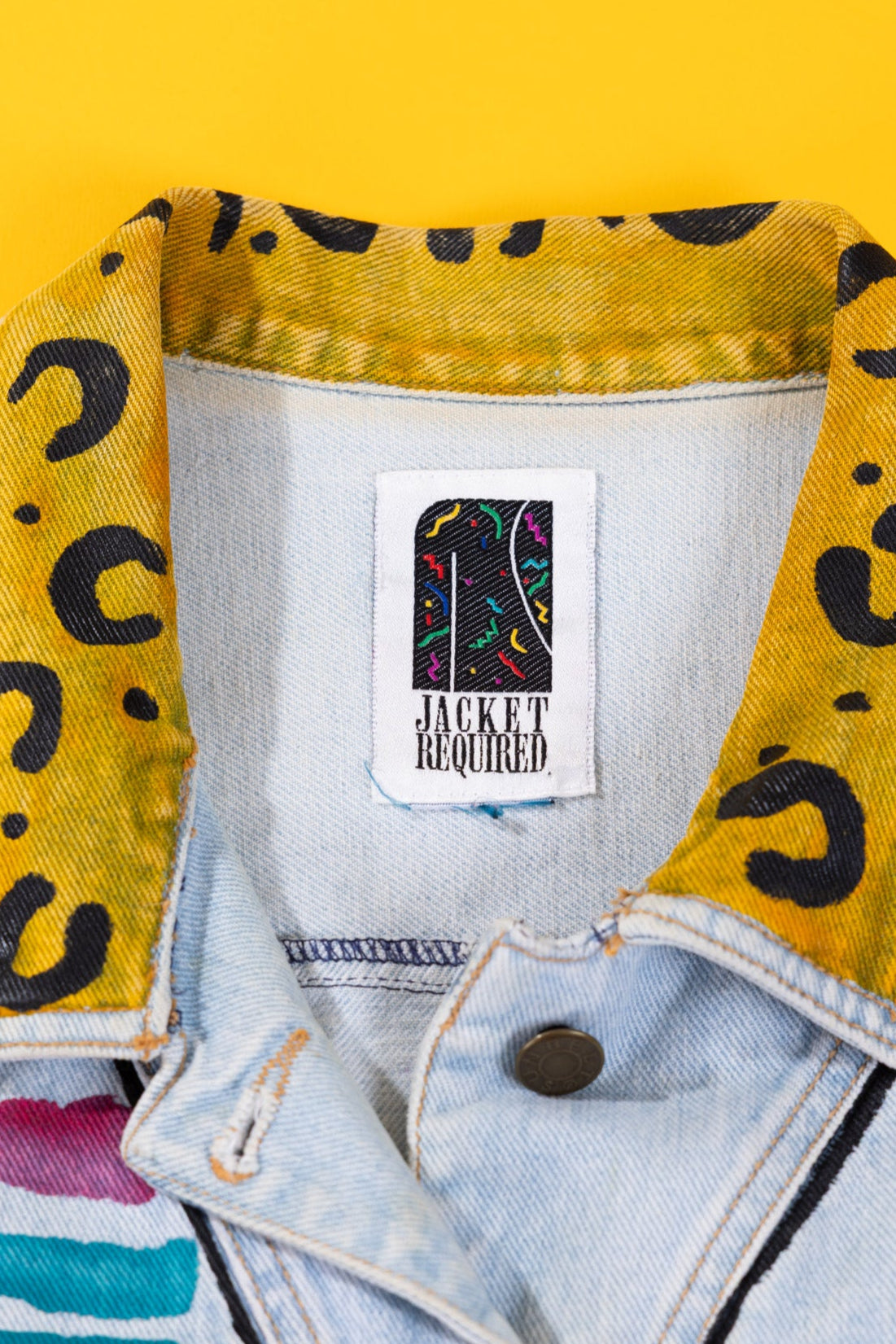 Vintage 80s Jacket Required Denim Vest