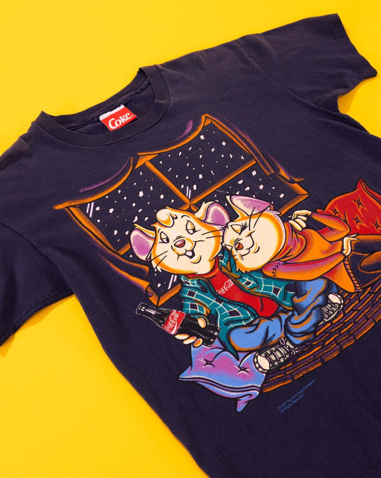 Vintage 1994 The Rescuers Coca-Cola T-shirt