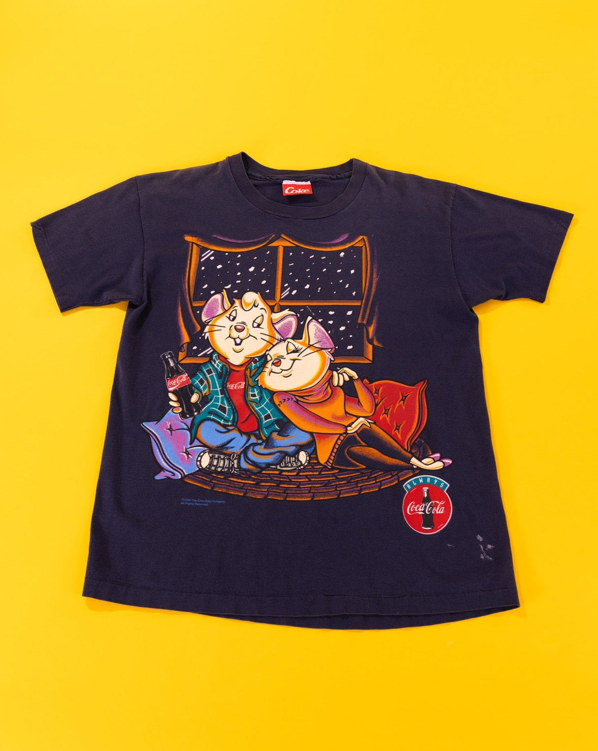 Vintage 1994 The Rescuers Coca-Cola T-shirt