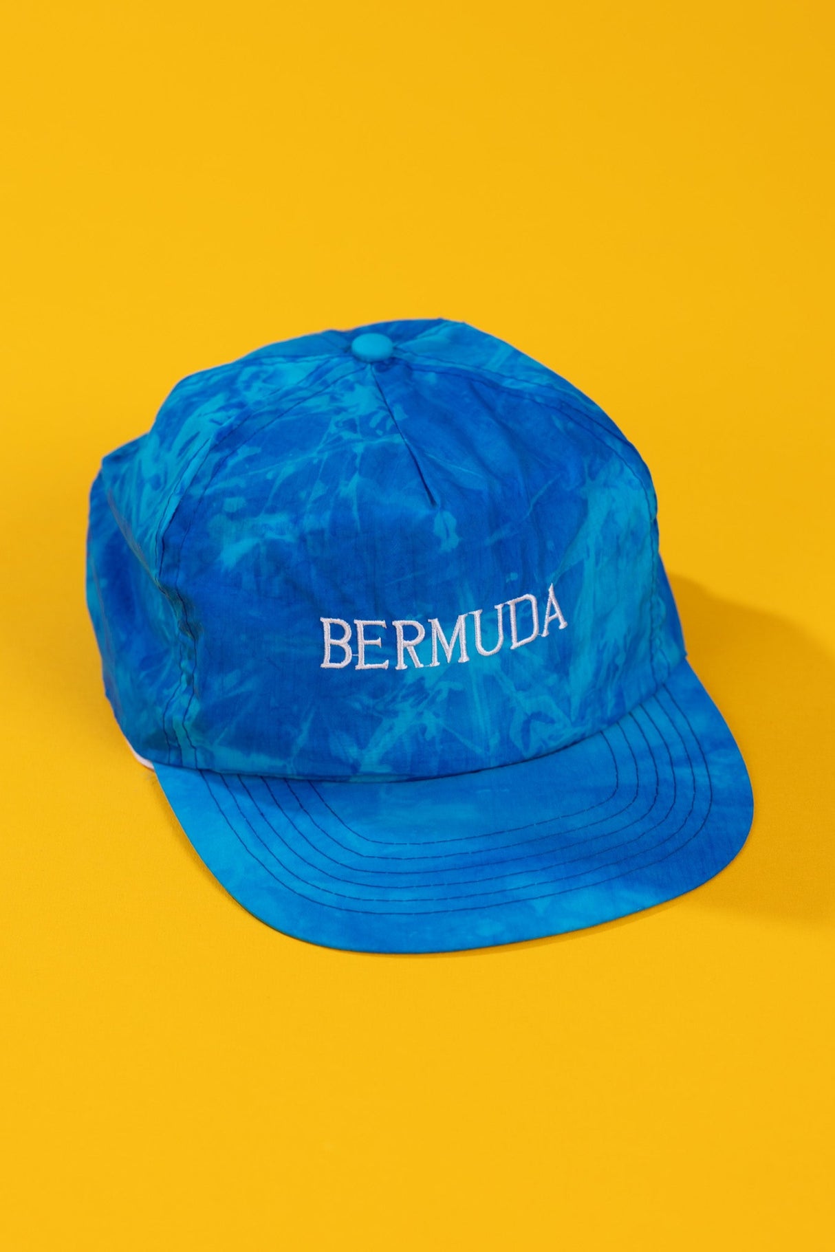 Vintage 80s Bermuda Tie-Dye Snapback Hat