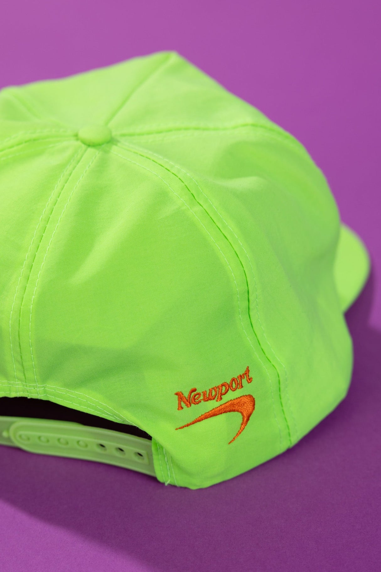 Vintage 90s Newport Cigarettes Neon Snapback Hat