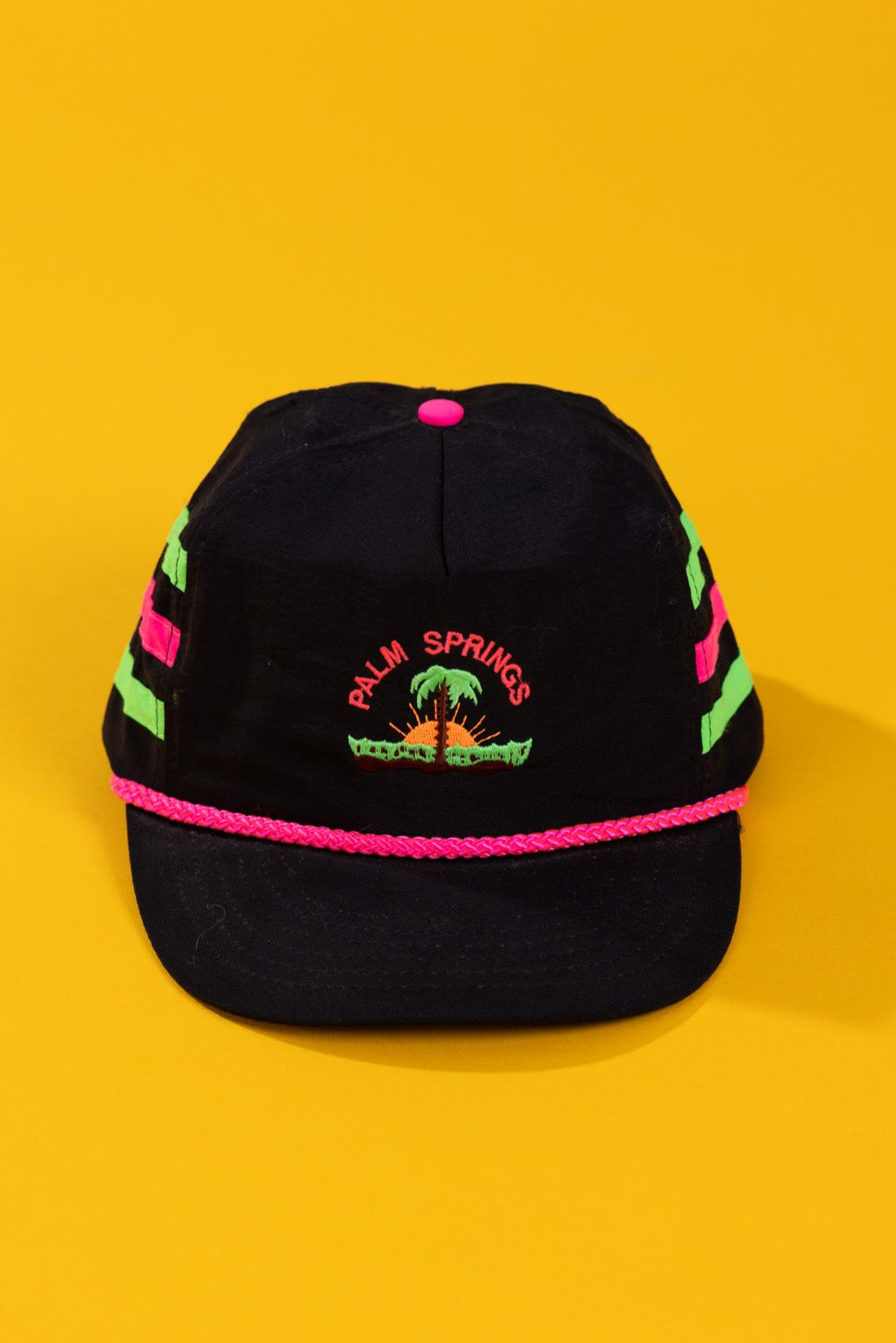 Vintage 80s Palm Springs Neon Snapback Hat