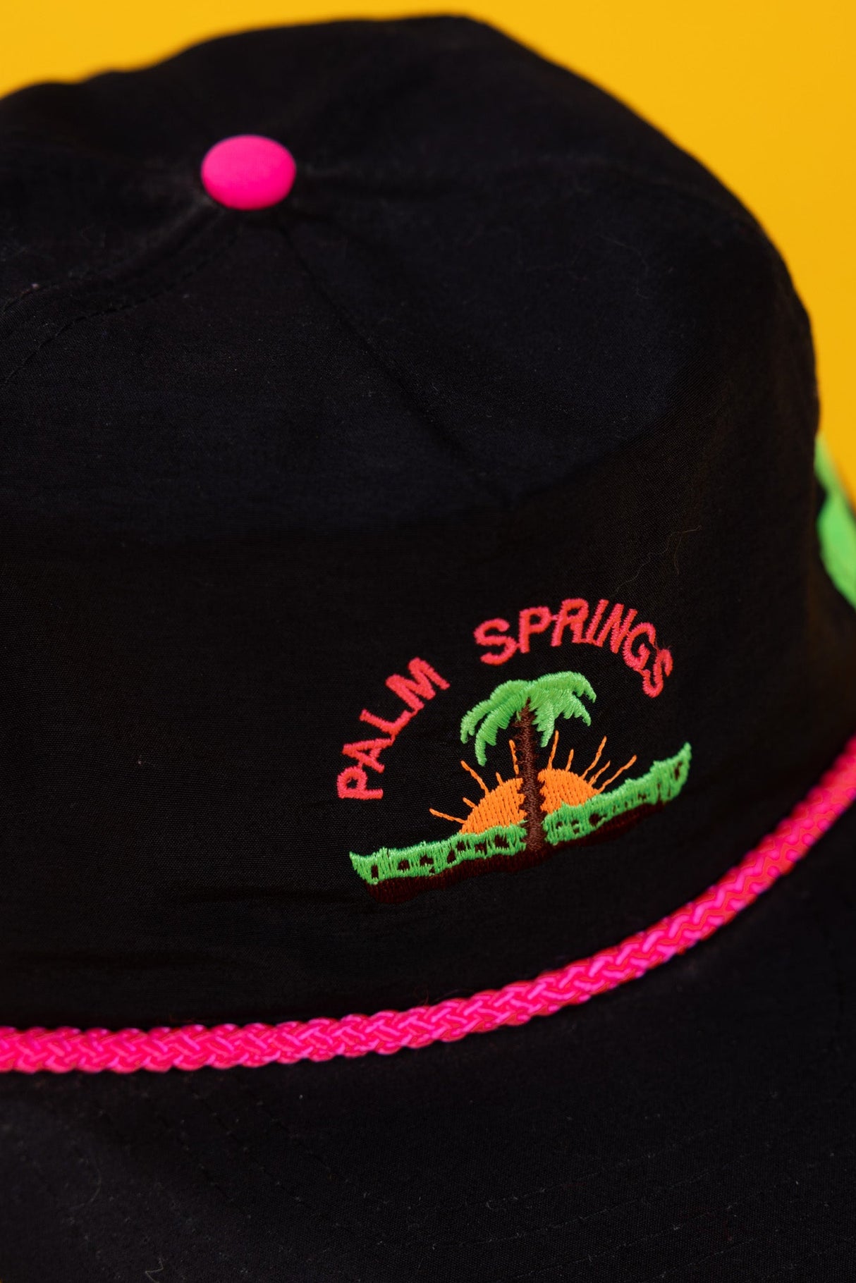 Vintage 80s Palm Springs Neon Snapback Hat