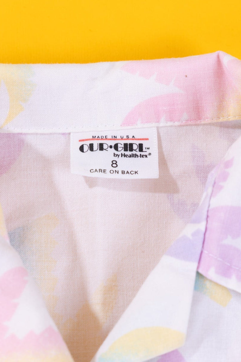 Vintage 80s Our Girl Button Up (Kids - 8)