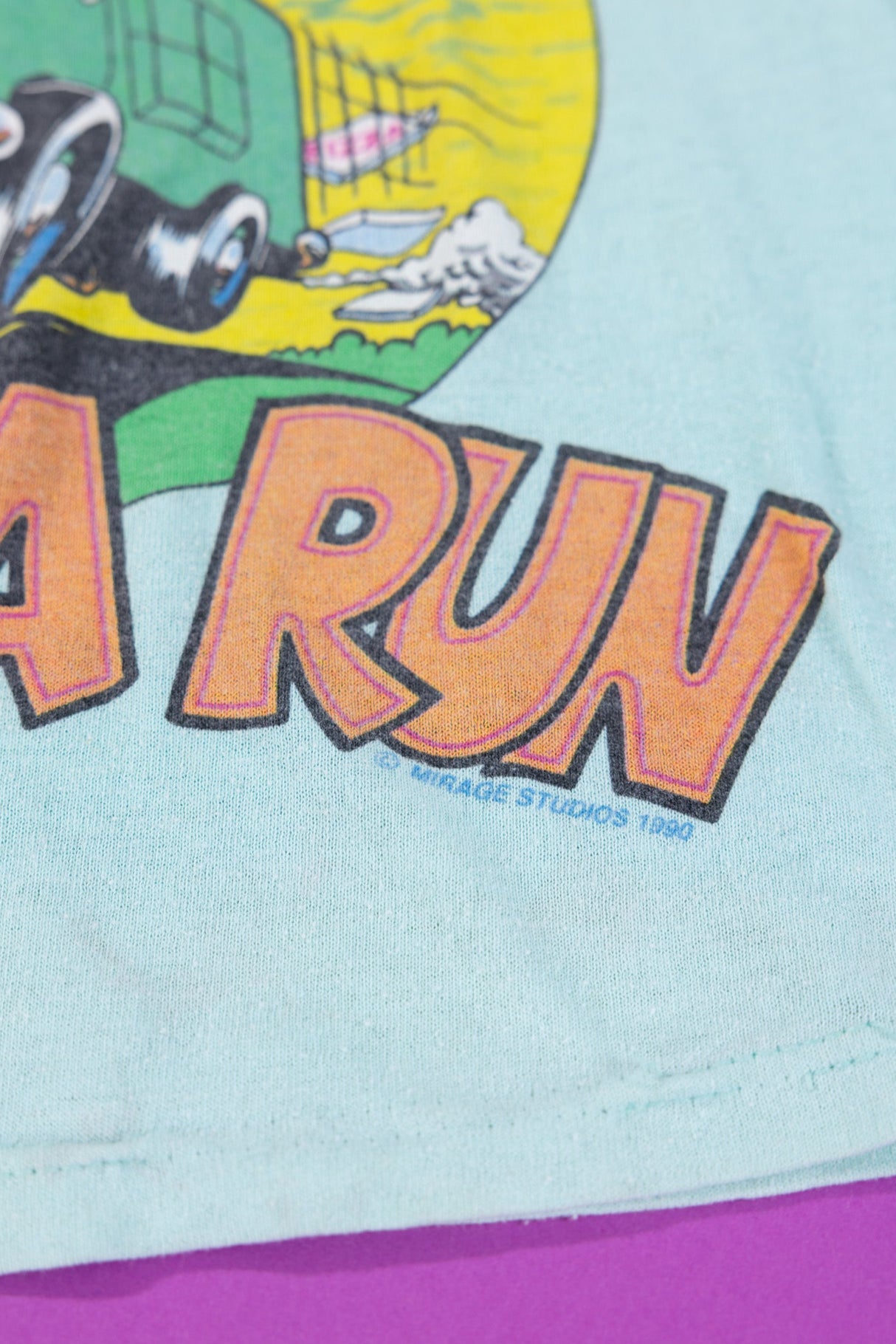 RARE Vintage 1990 Teenage Mutant Ninja Turtles Pizza Run T-shirt (Kids - S)