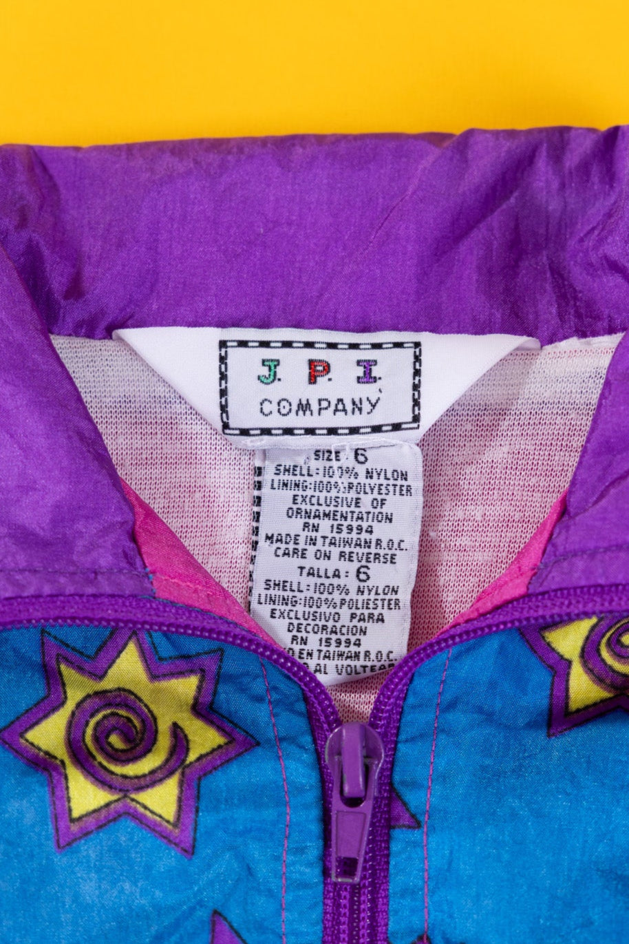 Vintage 90s J.P.I Windbreaker Jacket (Kids - 6)