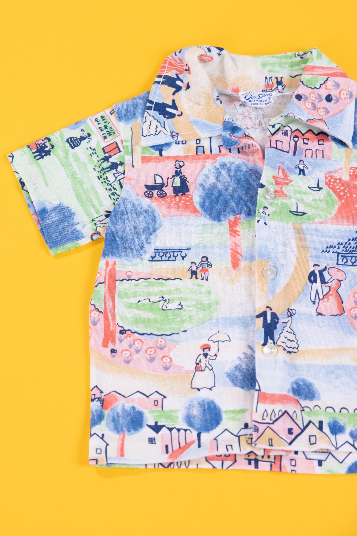 Vintage 70/80s Doe-Spun Button Up (Kids - 4T)