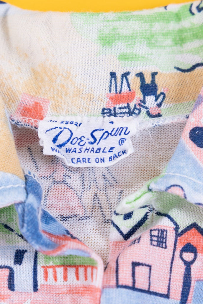 Vintage 70/80s Doe-Spun Button Up (Kids - 4T)