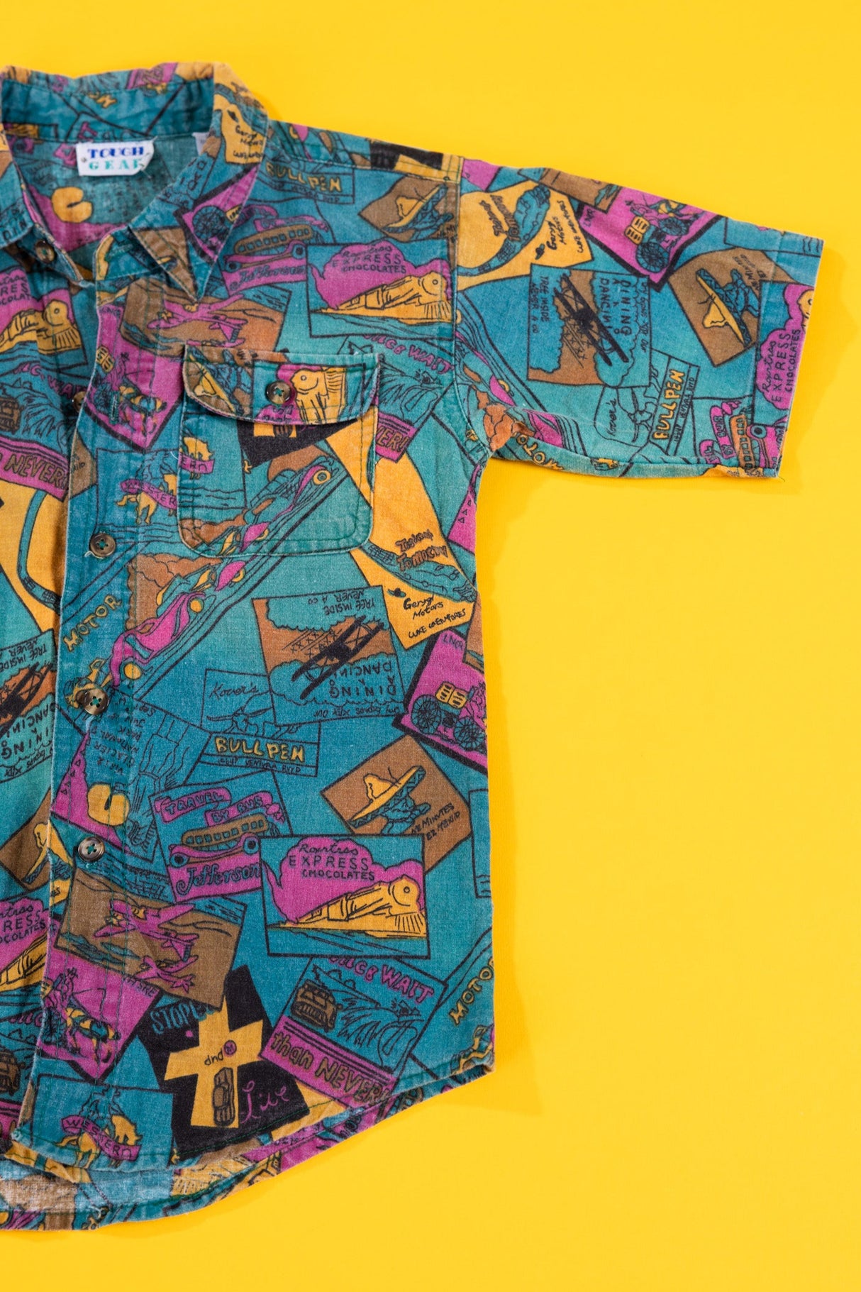 Vintage 80s Tough Gear Button Up (Kids - 7)