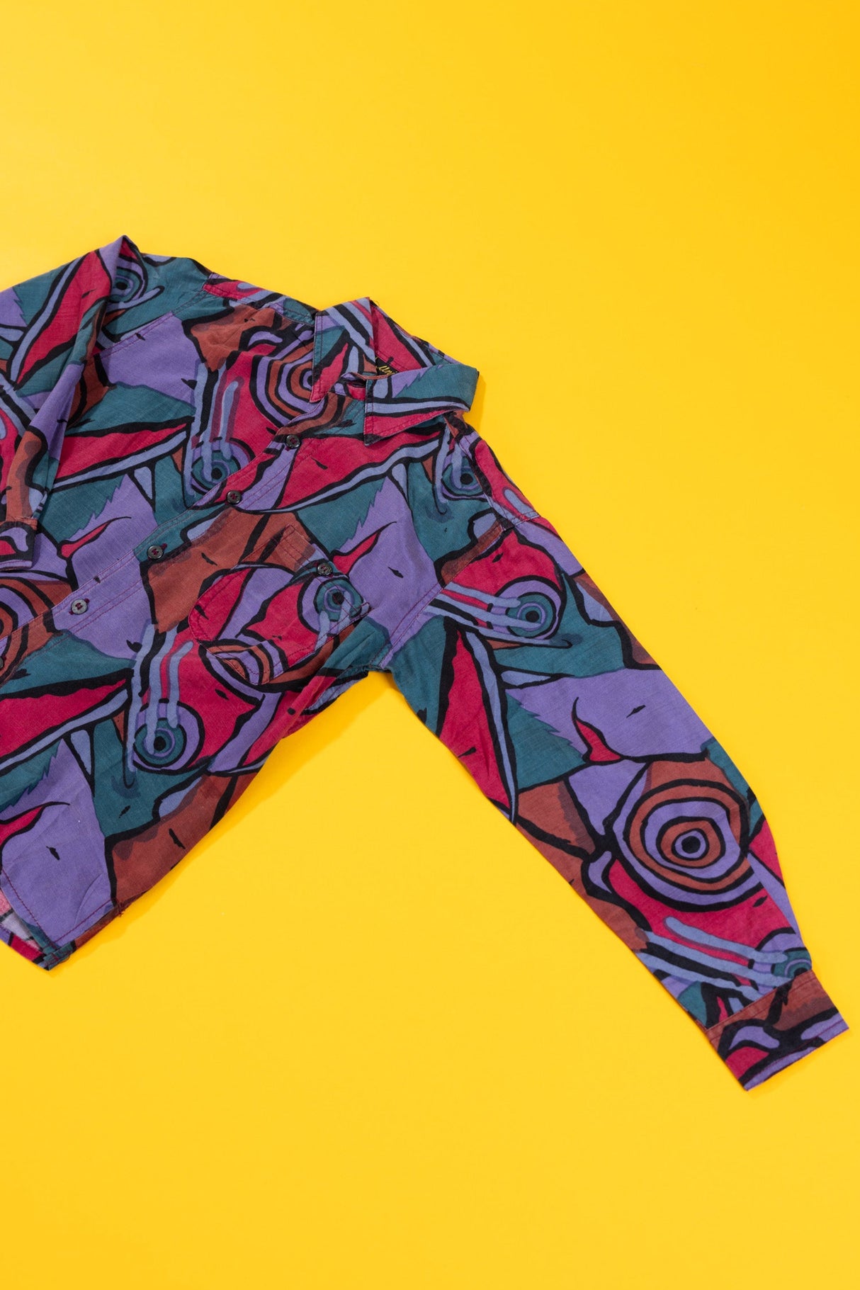 Vintage 90s Unico Long Sleeve Button Up (Kids - M)