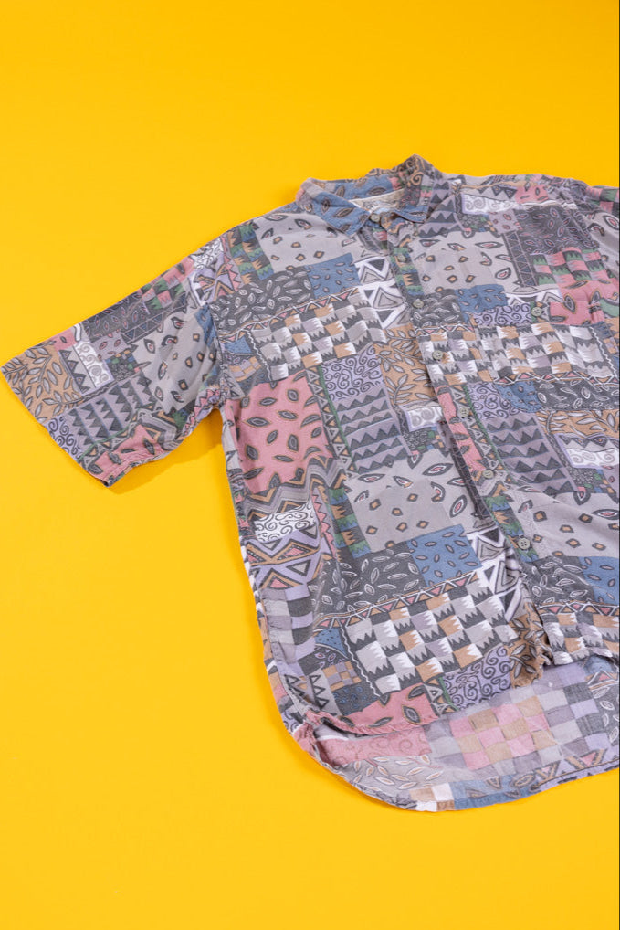Vintage 90s Pier Connection Button Up