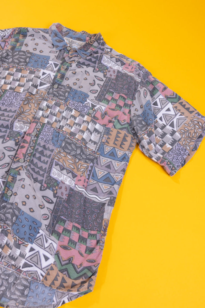 Vintage 90s Pier Connection Button Up