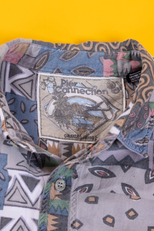 Vintage 90s Pier Connection Button Up