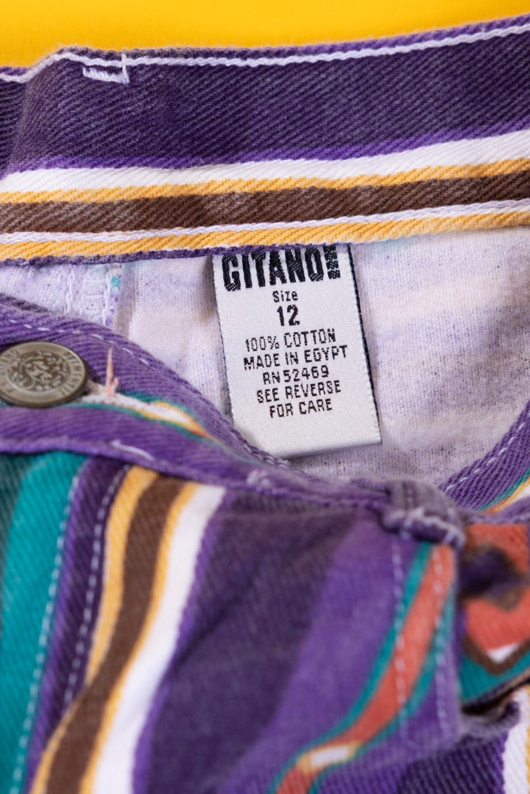 Vintage 1994 Gitano Striped Shorts