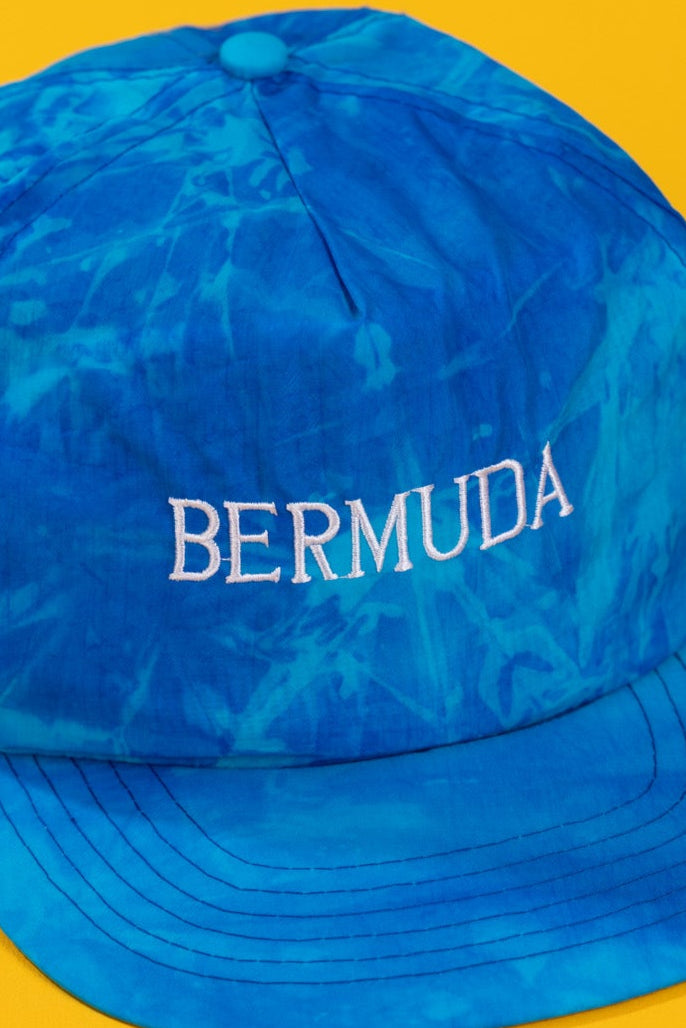 Vintage 80s Bermuda Tie-Dye Snapback Hat