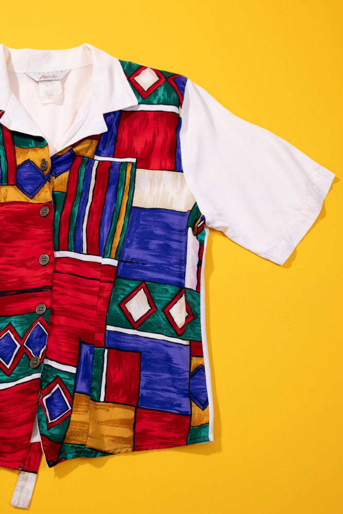 Vintage 80s Fashion Attitudes Blouse